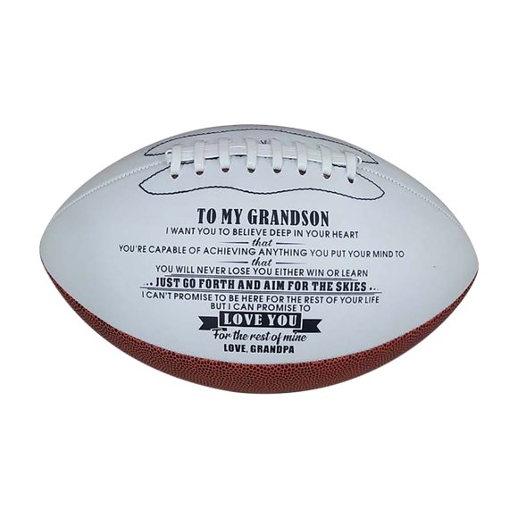 Kyusrd Offres d'Été pour Patio Extérieur! à Mon Petit-Fils Je t'Aime de Sculpter des Cadeaux de Football pour l'Anniversaire de Ton Petit-Fils Noël Collation des Grades
