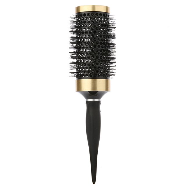 1Set Hair Curling Comb Black Ceramic Aluminum Tube Nylon Plastic Handle For Diy Curly Hair Home Use