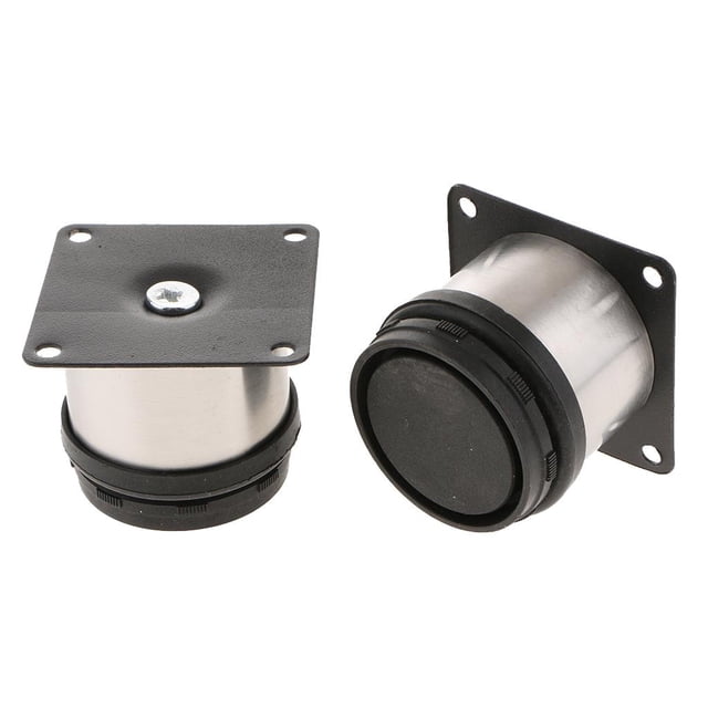 DOLITY Pied de Socle Réglable pour Meuble de Cuisine, Armoire, Sofa, Garde-Robe, Ensemble de 2, 6 cm