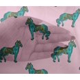 thumbnail image 4 of oneOone Viscose Chiffon Fabric Horse Block Printed Craft Fabric BTY 42 Inch Wide, 4 of 4