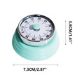 thumbnail image 2 of Dvkptbk Kitchen Timer Style Mechanical Kitchen Soup Timer Reminder Timer Kitchen Mechanical Timer Baking Reminder Timer Student Time Manager Stainless Steel with Magnet Kitchen Essentials, 2 of 5