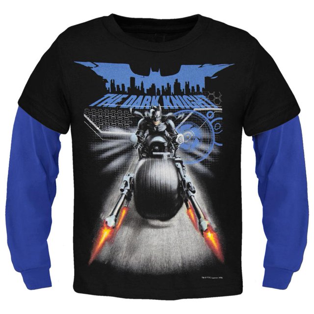 Batman - T-Shirt à Manches Longues Shooting Cycle Juvy 2fer