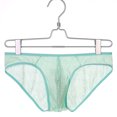 thumbnail image 4 of Fridja Men Casual Fashion Solid Charming Cutout Open File Ice Silk Briefs Lightweight Pouch Briefs Pack, 4 of 5
