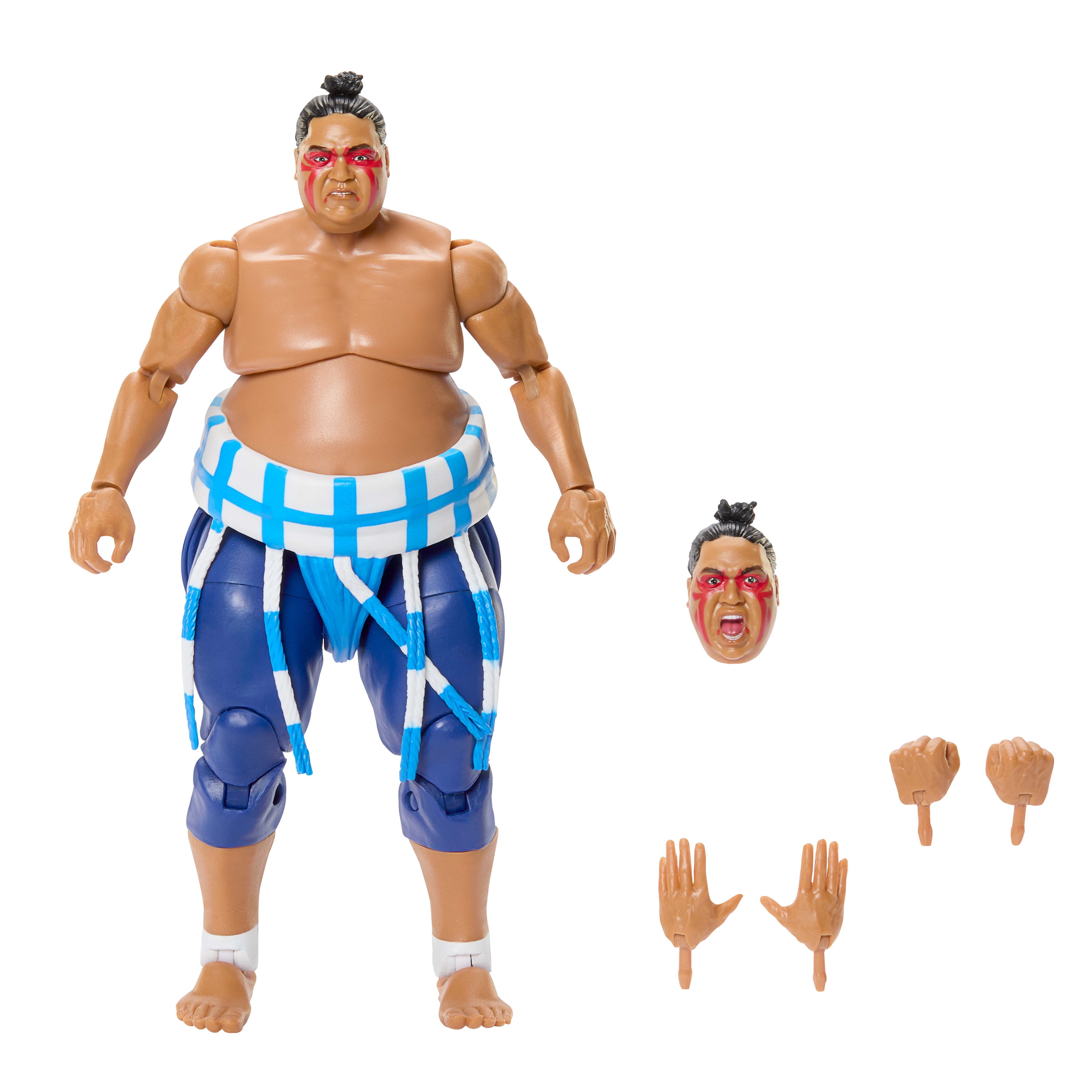 WWE x Street Fighter figurine articulée Yokozuna, coffret mashup Yokozuna de collection 15 cm