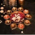 thumbnail image 1 of Diya Shape Flower Decorative Urli Bowl for Home Handcrafte Bowl for Floating 14", 1 of 2