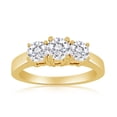 thumbnail image 1 of Bague Trois Pierres Diamond de 1,00 Ctw en Or Jaune 10 K, 1 of 1