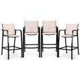 thumbnail image 1 of Costway 4 PCS Counter Height Stool Patio Chair Steel Frame Leisure Dining Bar Chair, 1 of 10