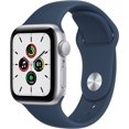 thumbnail image 1 of Apple Watch SE (GPS, 40mm) - Silver Aluminum Case with Abyss Blue Sport Band, 1 of 1