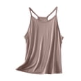 thumbnail image 1 of Birdeem Camisole pour Femmes Manteau Décontracté et Tendance pour Femmes Couleur Unie Col Rond Sans Manches, 1 of 12