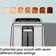 thumbnail image 3 of Chefman 2-Slice Toaster with 7 Shade Settings, Removable Crumb Tray, Bagel & Defrost Modes — Black, New, 3 of 7
