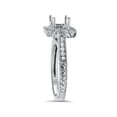 thumbnail image 2 of 1/3ct Vintage Princess Cut Engagement Ring Setting 14K White Gold, 2 of 4