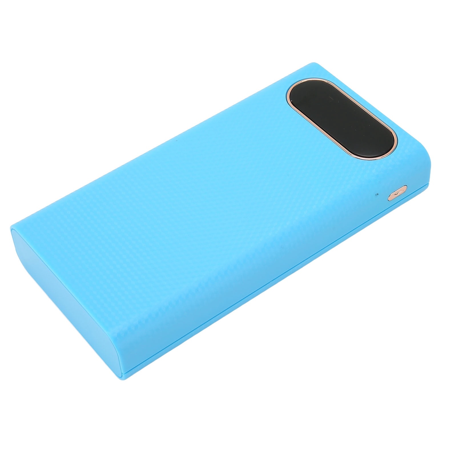 21700 Battery Charger Case, Blue 2 USB Output Port Portable 6x21700 Battery Power Bank Case LCD Display  For Cell Phones