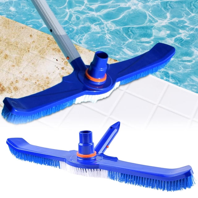 PRETXORVE 20 In Pool Brush Head Swimming Pool Wall Tile Brush Aluminium Swimming Pool Brush Head for Inground Pools Nylon Bristles Pool Cleaning Brush Pool Brushes