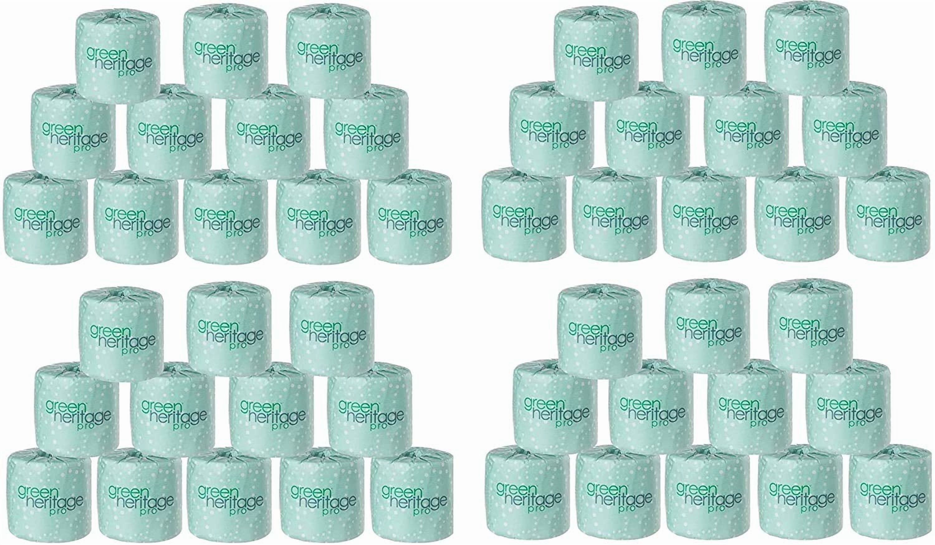 Green Heritage Toilet Paper 500-sheet Premium 2-ply - Soft Toilet Tissue for Bathroom - 48 Rolls