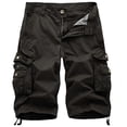 thumbnail image 1 of Cargo Work Pants for Men Mens Casual Pure Color Outdoors Pocket Beach Work Trouser Cargo Shorts Pant Mens Shorts with Zipper Pockets Mens Cargo Work Pants Cargo Work Shorts for Men, 1 of 3