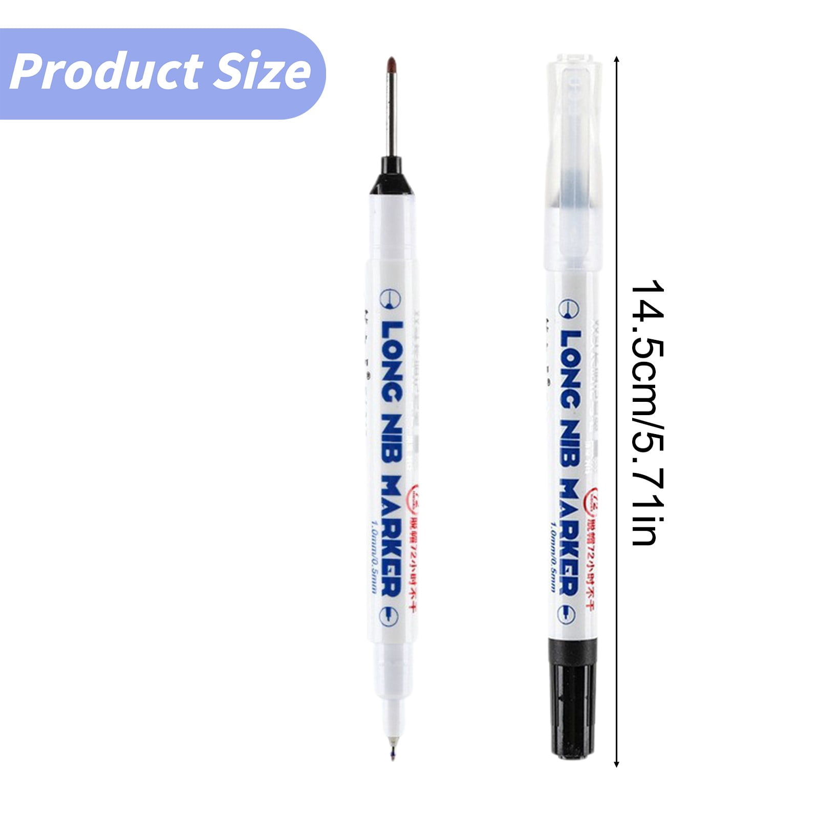 Upgrade Long Head Deep Hole Marker Markers Carpenter Ink Marker Pens Colorful Carpenter Pen Construction Markers Tool For Bathroom Woodworking .5ml