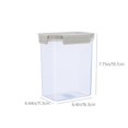 thumbnail image 3 of RXIRUCGD Push-Button Airtight Container Plastic Food Storage Canister Dry Food Dispenser Jar Grain Storage Bin, 3 of 7