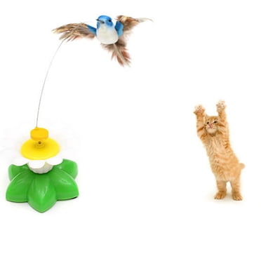 XZNGL Cat Toy Electric Swivel Seat Birdie Funny Cat Pet Toy Cat Kitten
