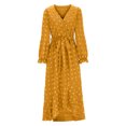 thumbnail image 4 of Gspmoly Robes Grande Taille pour Femmes aux Formes, Robe Bohème Décontractée pour Femmes à la Mode, Robe à Col en V à Manches Longues, Longue Robe, Robes Habillées pour Femmes jusqu'à 70 % de Rabais, 4 of 6