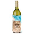 thumbnail image 1 of Pomeranian Winter Wine Bottle Beverge Insulator Hugger, 1 of 1