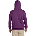 thumbnail image 4 of Gildan Mens Heavy Blend Hooded Sweatshirt, S, Plum, 4 of 4