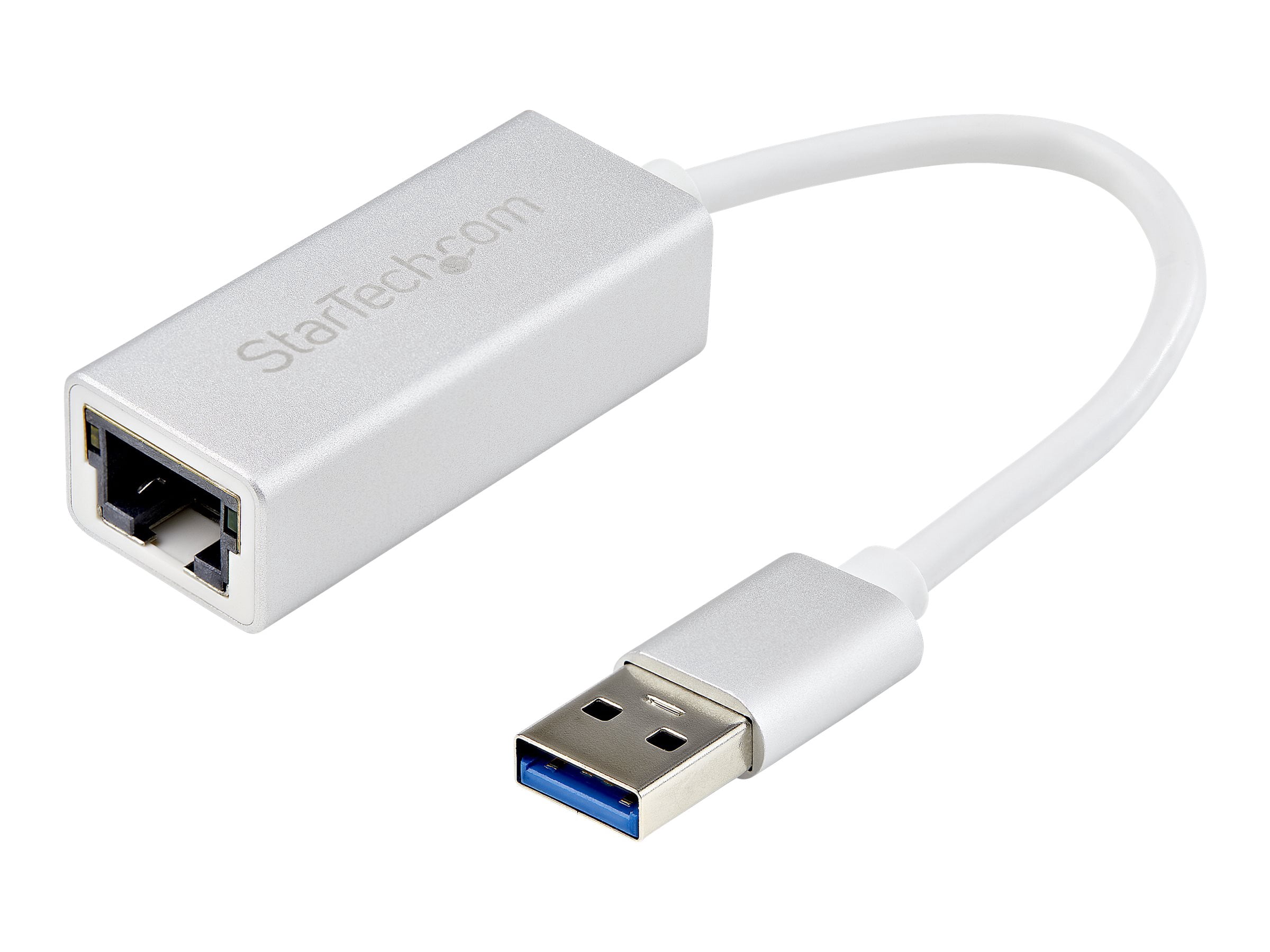 StarTech.com Adaptateur Réseau USB 3.0 vers Gigabit - Argent - Design en Aluminium Élégant pour MacBook, Chromebook Ou Tablette - Support de Pilote Natif (USB31000SA) - Adaptateur Réseau - USB 3.0 - Ethernet Gigabit x 1 - Argent