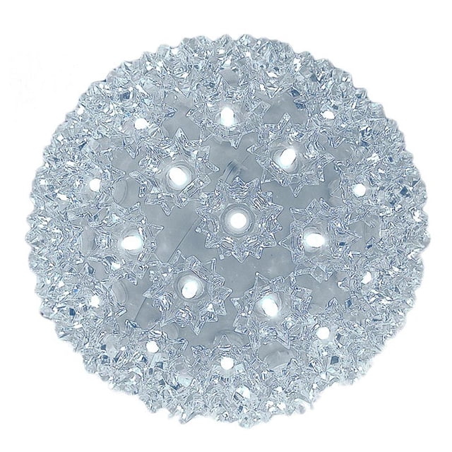 Novelty Lights LED 7.5in 100 Light Twinkling Starlight Sphere, Pure White