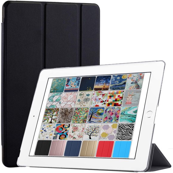 DuraSafe Case pour iPad Mini 3 / 2 / 1 - 7,9 Pouces [ A1432 A1454 A1455 A1489 A1490 A1491 A1599 A1600 ] Étui Intelligent à Trois Volets avec Dos Translucide, Mise en Veille/réveil Automatique - Noir