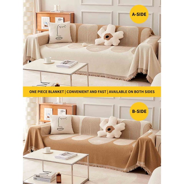 Aqestyerly Universal Sofa Cover Cloth for All-Season Use Anti-Scratch Sofa Blanket Sofa Cushion Couch Slipcover Protector HWRETIE