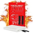 thumbnail image 1 of Couverture de Sécurité Ignifuge, Couverture d'Extinction Premium, Réponse Rapide + Rangement Facile, Design Compact, pour Maison/bureau, Suppression Efficace de l'Incendie, Équipement de Sécurité d'Urgence Hzhnb, 1 of 9