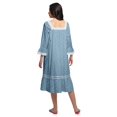 thumbnail image 3 of Moomaya Chemise de Nuit Évasée en Coton pour Femmes, 3 of 6