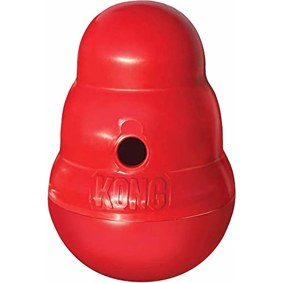 KONG Jouet pour Chien Interactif Wobbler avec Distributeur de Friandises, Va au Lave-Vaisselle, Petit