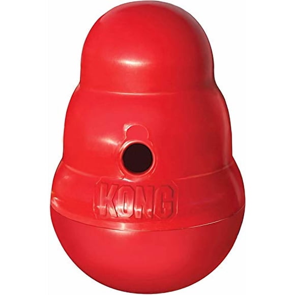 KONG Jouet pour Chien Interactif Wobbler avec Distributeur de Friandises, Va au Lave-Vaisselle, Petit