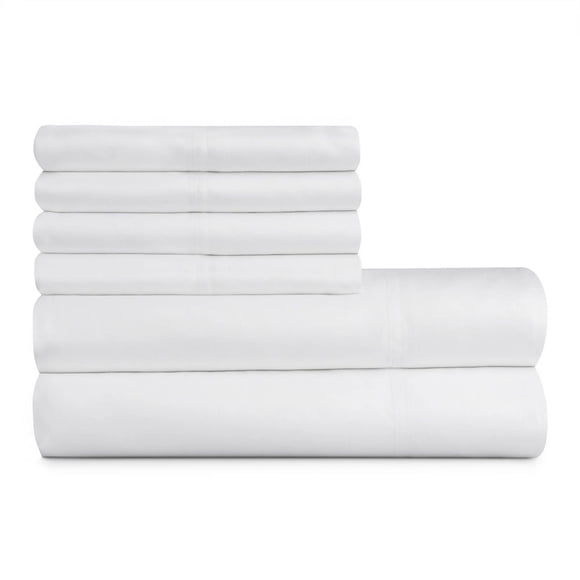 Style d’hôtel 1000 Thread Count Blanc Arctique Egyptian Cotton Rich Luxury Bed Sheet Set, King