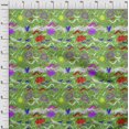 thumbnail image 4 of oneOone Cotton Cambric Green Fabric Ocean Life Sewing Craft Projects Fabric Prints By Yard 42 Inch Wide, 4 of 5