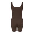 thumbnail image 5 of Yuyuzo Women Workout Jumpsuits Ribbed Square Neck 1 Piece Seamless Tank Top Sleeveless Rompers, 5 of 5