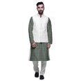 thumbnail image 1 of Atasi Ensemble Kurta Pyjama Indien pour Hommes, Veste Imprimée Classique Décontractée, 1 of 5