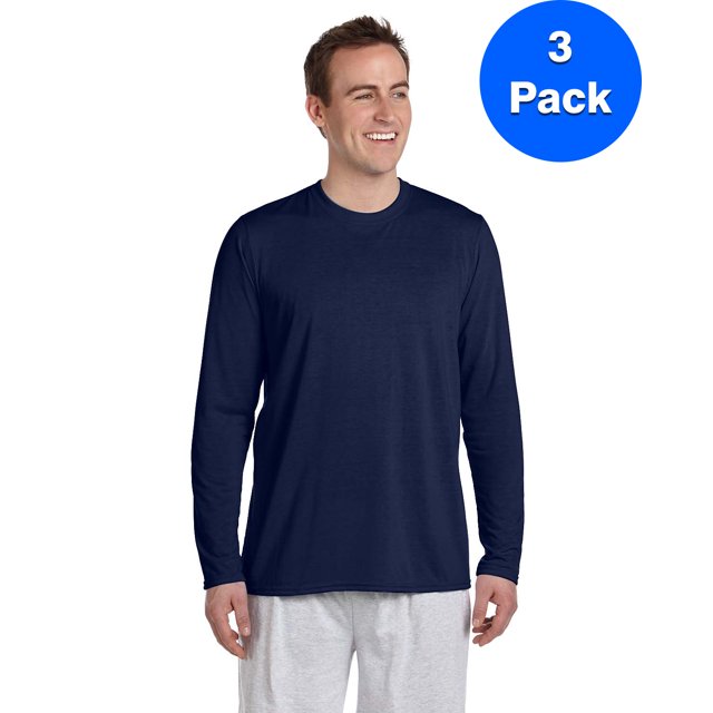 Gildan T-Shirt à Manches Longues Performance pour Hommes - G424 (Lot de 3)