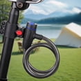 thumbnail image 1 of UsRHHA Portable Bicycle Lock Steel Cable with PVC, Rust Proof Weather Resistant No Charge Needed, Bike Lock with 2 Keys Mounting Bracket, 1 of 6