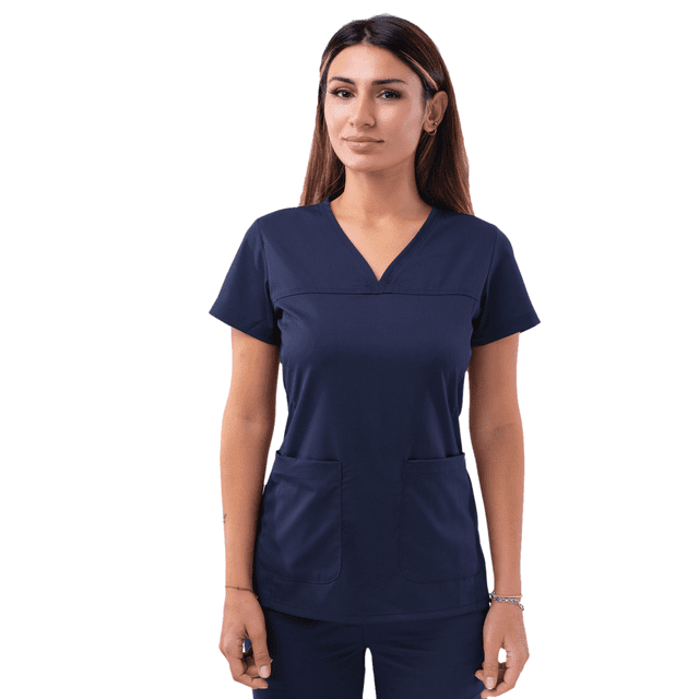 Adar Pro Scrubs For Women - Sweetheart V-Neck Scrub Top