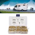 thumbnail image 1 of Sawtooth Picture Hangers Hooks Set, 100pcs Iron Frame Hanging Hooks with Screws Replacement for RV, Ships, Large Trucks, 1 of 7