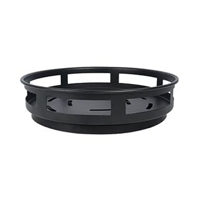 Kitchen Storage Revolution - Carbon Steel Turntable for Pantry, Fridge, Cupboard & Bathroom 360° Spice Rack Organizer