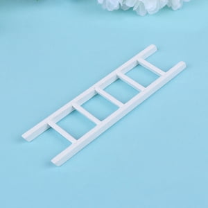 Phenofice 2Pcs Mini Adornment Decorative Wood Ladder for Home and Mini House Props