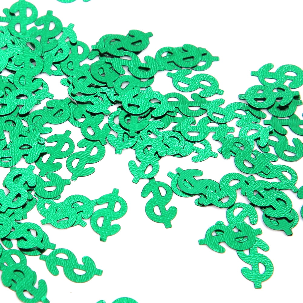 Party Confetti Table Decoration 60g Dollar Sign Shaped Throwing Confetti Table Scatters Wedding Party Decorations