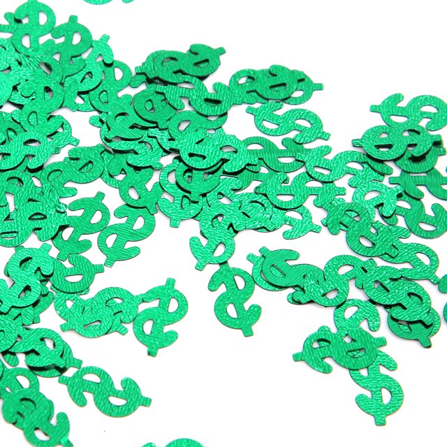 Party Confetti Table Decoration 60g Dollar Sign Shaped Throwing Confetti Table Scatters Wedding Party Decorations