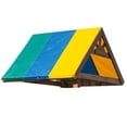 thumbnail image 2 of Bâche de Remplacement Imperméable pour Balançoire Protection Solaire Pare-Soleil Toit Vert Jaune Bleu, 2 of 8