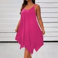 thumbnail image 1 of Ounisa Robe Camisole Midi Fluide Sans Manches à Encolure Dégagée et Ourlet Asymétrique pour Femme Grande Taille, 1 of 8