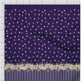 thumbnail image 3 of Soimoi Purple Rayon Fabric Dot & Floral Panel Print Sewing Fabric BTY 56 Inch Wide, 3 of 3