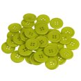 thumbnail image 1 of Unique Bargains Light Green Resin Round 4-Hole Sewing Buttons (100 Pack), 1 of 5