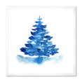 thumbnail image 3 of Designart Arbre de Noël d'Hiver Bleu I Art Mural Encadré Traditionnel, 3 of 4